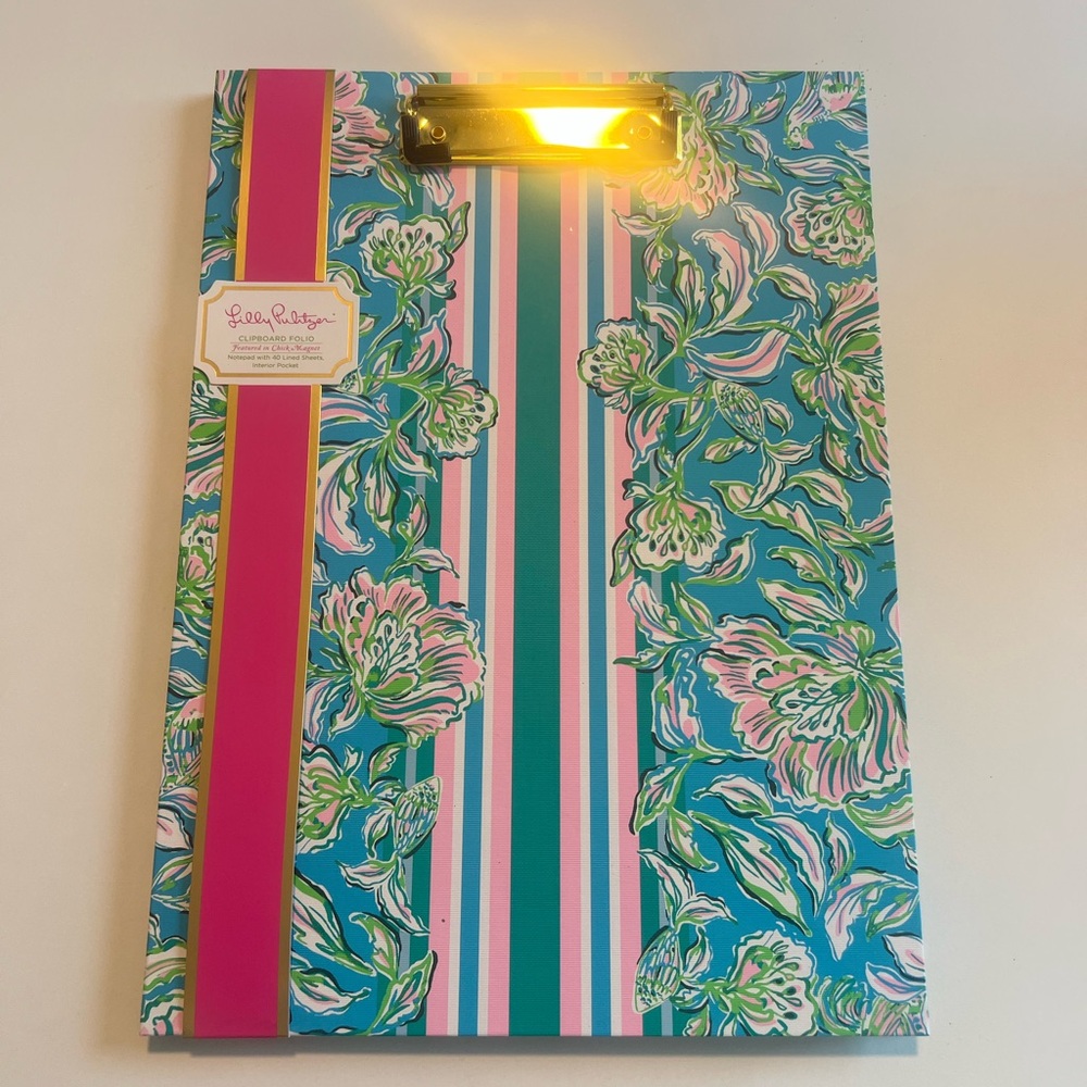 BRAND NEW Lilly Pulitzer Clipboard Folio